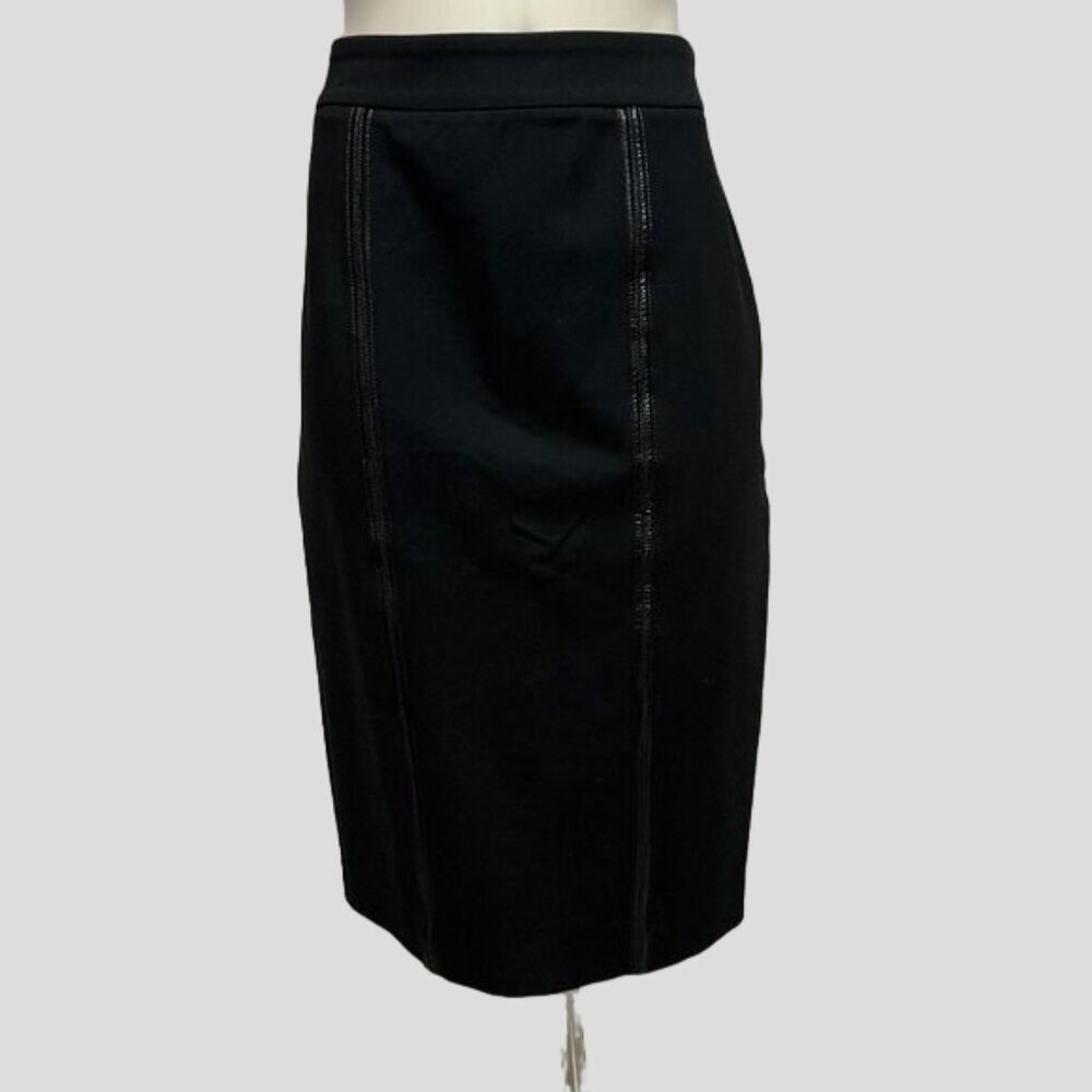 Kenneth Cole Reaction Black Pencil Skirt With 2 Way Zipper